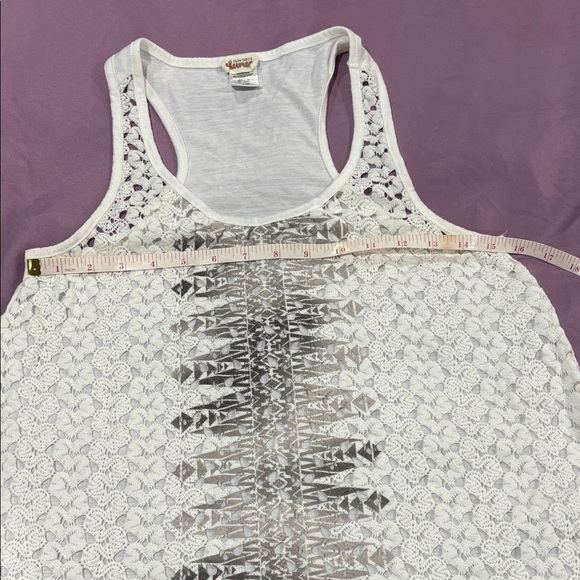 Ten Sixty Sherman Ivory and Charcoal Tank Top - Picture 3 of 5